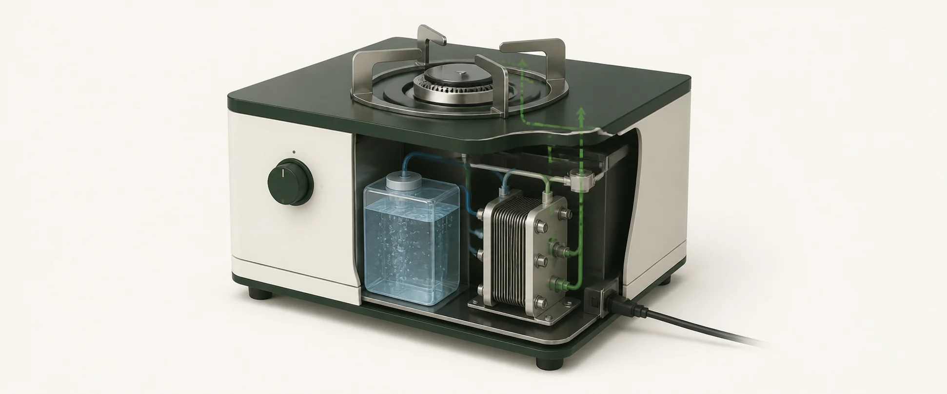 Visualisasi konsep sistem memasak hidrogen SL Oven